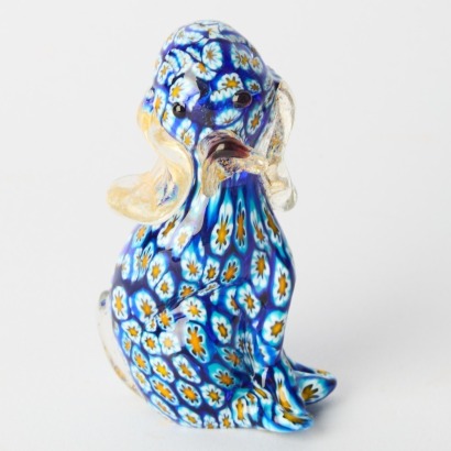 A Murano Millefiori Art Glass Dog