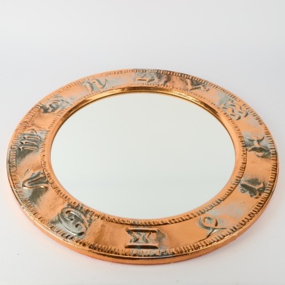 A Copper Style Zodiac Mirror