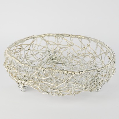 A Large Contemporary Wire Fruit Bowl by Campana