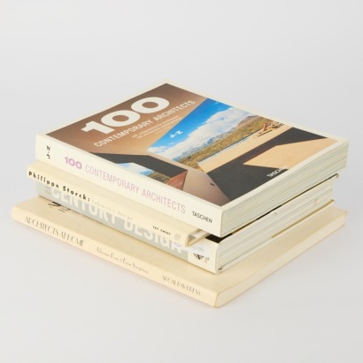 A collection of four Design and Architecture Books