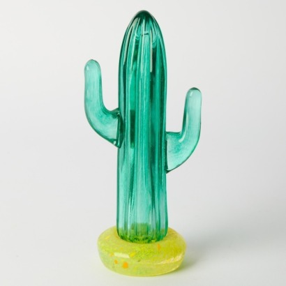 A Kosta Boda "Texas" Cactus by Gunnel Sahlin 1989
