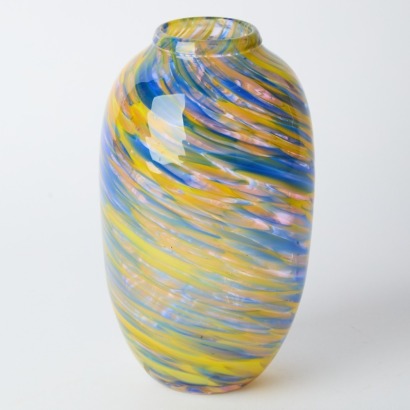 A Garry Nash Vase Dated '98