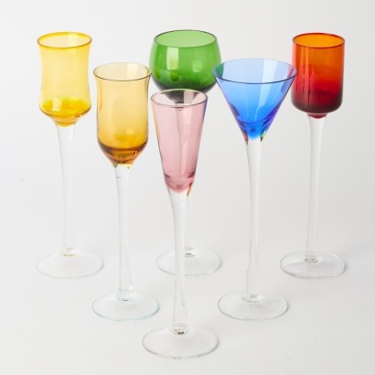 A Set of Six Hagen Grove Tall Glasses