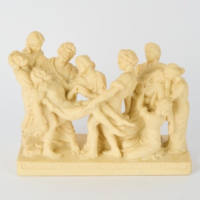 An Alabaster Style 'Descent from the Cross' Ornament