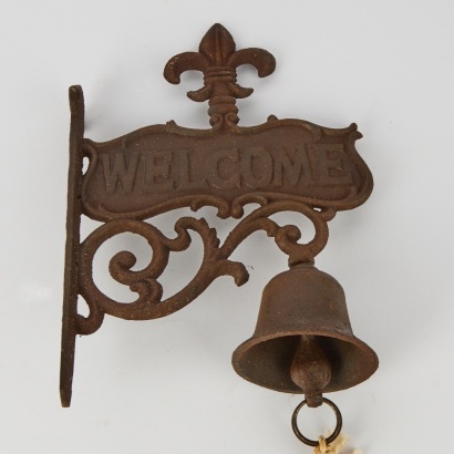 A Cast Iron 'Welcome' Bell