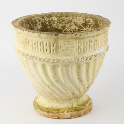 A Retro Cast Concrete Garden Urn