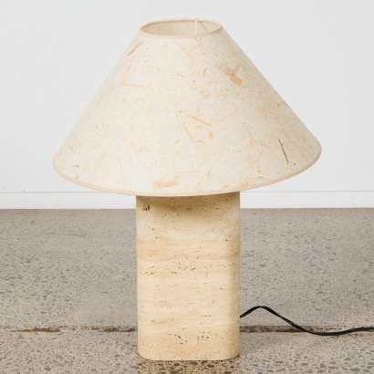 A Vintage Stone Form 'Tapa' Lamp