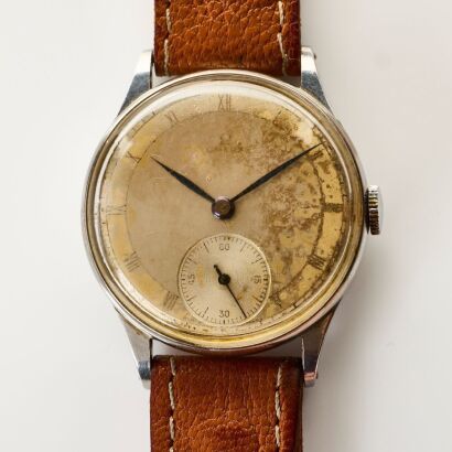 Stainless Steel, OMEGA Hand-wound Wristwatch, circa 1942
