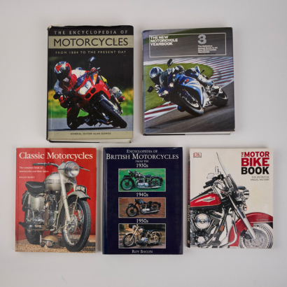 A lot of Motorcycle Books