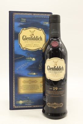 (1) Glenfiddich Age of Discovery Bourbon Cask Reserve 19 Year Old Single Malt Scotch Whisky, 40% ABV (GB)
