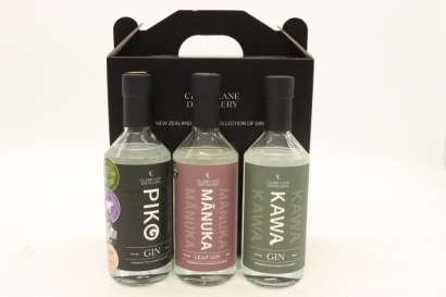 (1) Clark Lane Distillery Piko NZ Native Collection Gin, 350ml, 40% ABV, 3 Bottles Sold as One Lot
