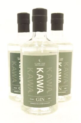 (3) Clark Lane Distillery Kawa Gin, 40% ABV
