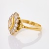 18ct Yellow Gold, Modern, 0.38ct Marquise Cut / 0.40ct Diamond Cluster Ring - 2