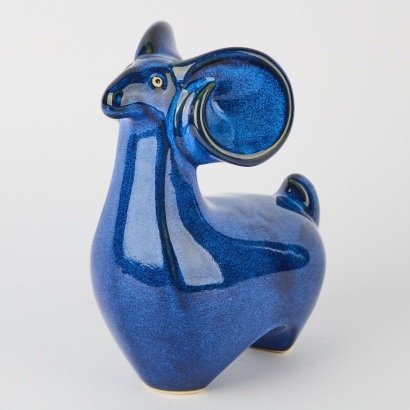 A Ceramic Aries Ram, Made in Mexico