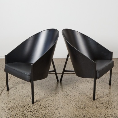 A Pair of Vintage 'Pratfall' Chairs by Philippe Starck for Driade, Italy