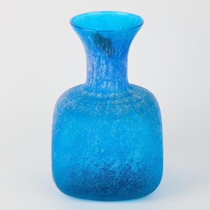 An Italian Sandblasted Glass Vase