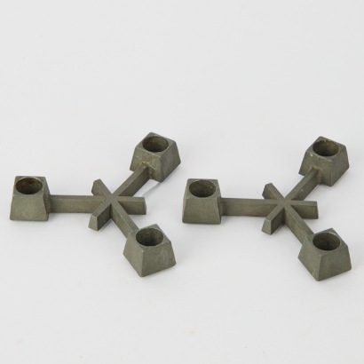 A Pair of Mid-Century Jens H. Quistgaard Candle Holders