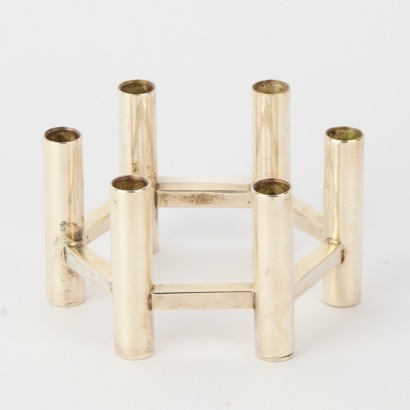 A Mid-Century Cornet Silver EPA1 Minimalist Candleholder