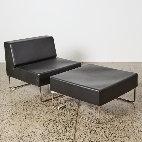 A Single Italian Pedrali "Host" Outdoor Chair & Table