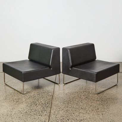 A Pair Of Italian Pedrali "Host" Outdoor Modular Chairs