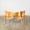 A Set of Six Series 7 Replica Chairs