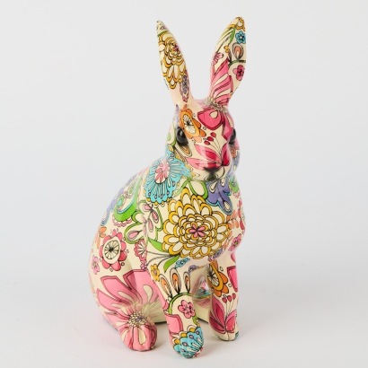 A Retro Style Bunny Sculpture