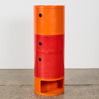 A Large Componibili Side Table in the Style of Kartell
