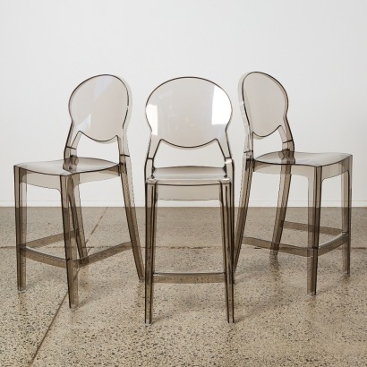 A Set of Three Sgabello Igloo Bar Stools by Luisa Battaglia for Scab Design Italy