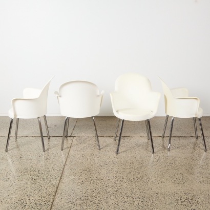 A Set of Four Go Go Chairs by Marcello Ziliani for Sintesi
