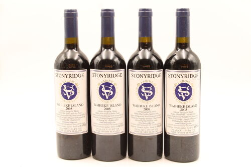 (4) 2008 Stonyridge Vineyard Larose, Waiheke Island