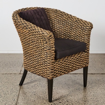 A Maldives Rattan Occasional Chair