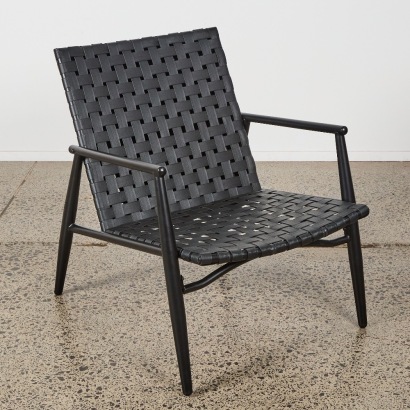 A Woven MCM Outdoor Chair