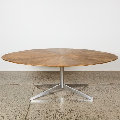 An MCM Sunburst Dining Table, Attributed to Florence Knoll