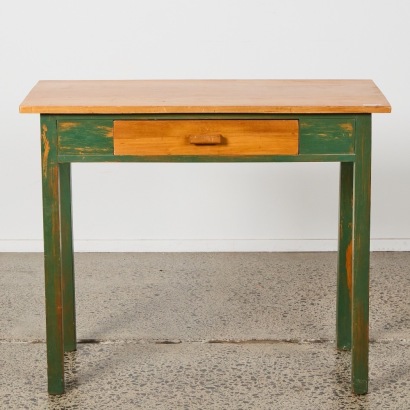 A Vintage Rimu School Desk