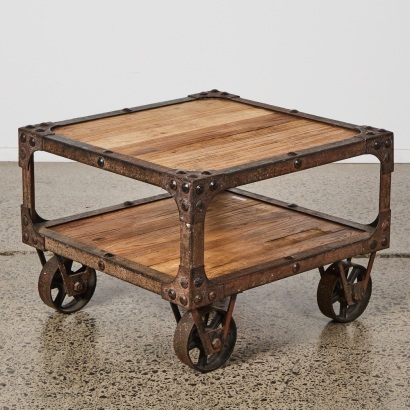 A Rail Cart Coffee Table