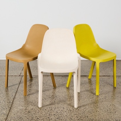 A Set of Three Emeco Broom Chairs
