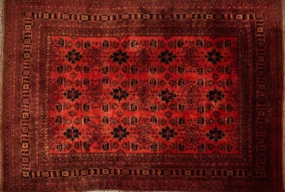 A Large Vintage Afghan Khal Mohammadi Rug