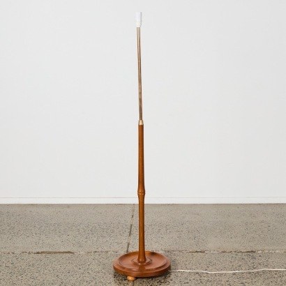 A Mid Century Bamboo Style Floor Lamp