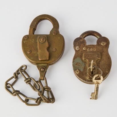A Pair of Antique Railway Locks