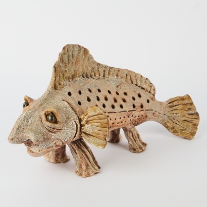 A Studio Pottery Fish