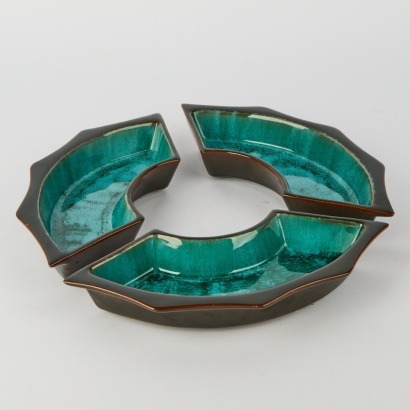 A Blue Mountain Pottery Dip Bowl Trio