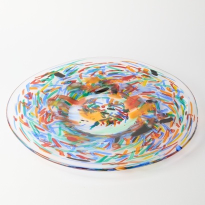 A Murano Millefiori Art Glass Dish