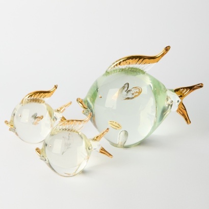 Three Murano Fish