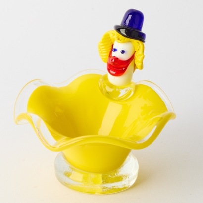 A Clown Murano Glass Vase