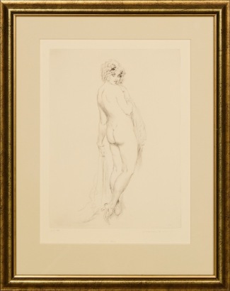 NORMAN LINDSAY No - Yes Facsimile Etching