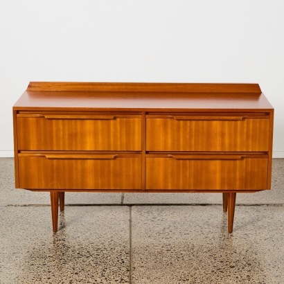 A Mid Century Lip Handled Set Of Drawers