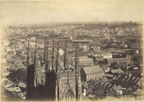 NICHOLAS JOHN CAIRE Scene from the Sydney Town Hall Tower