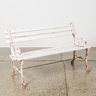 A Vintage Garden Bench Seat