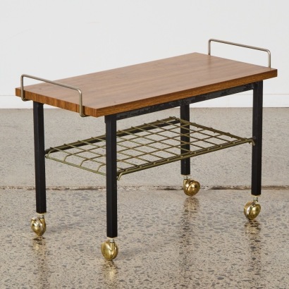 A Small Mid Century Two Tier Trolley