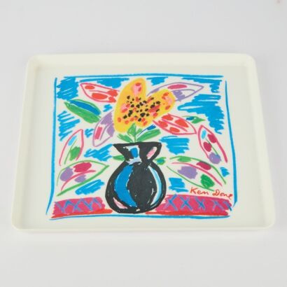 A Vintage Ken Done Tray. Made In Italy For Hale Imports Australia c.1980s